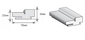Коробка (п)для дверей Браво, Л-11 (ИталОрех)